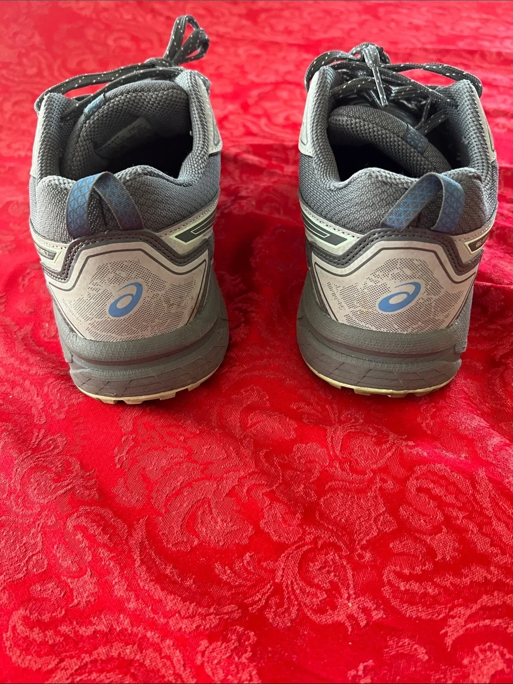 ASICS GEL-Venture 7 Trail Running Shoes Gray Blue Womens 8.5 Wide Hiking